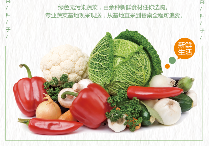 新鲜果蔬产品宣传单设计模板